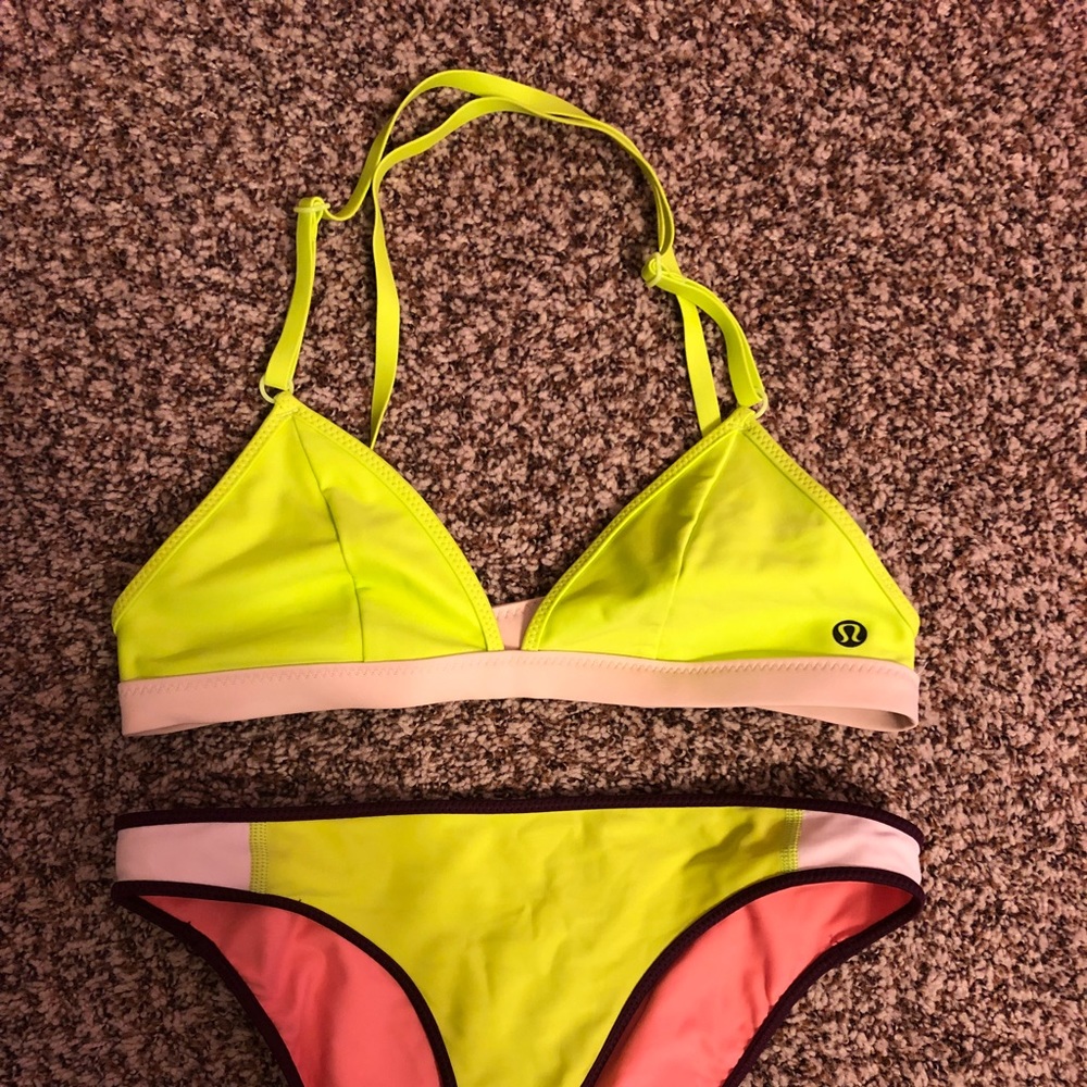 Lululemon Neon Yellow Swimsuit